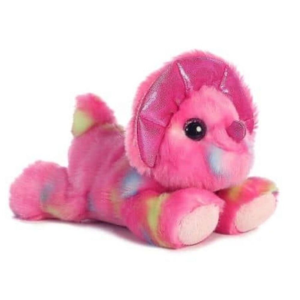 Aurora Pink Triceratops 7 inch Stuffed Animal toy plush